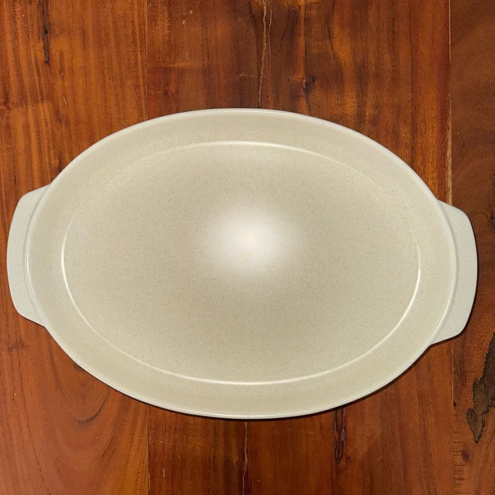 Vintage Temper-Ware by Lenox Fall Blossoms Oval Shallow Roaster 15”